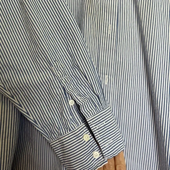 H&M Stripped Button Down Shirt EUC - Picture 8 of 10